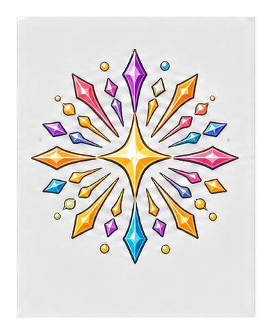 Preview for Festival Sparkle Rosette Sticker