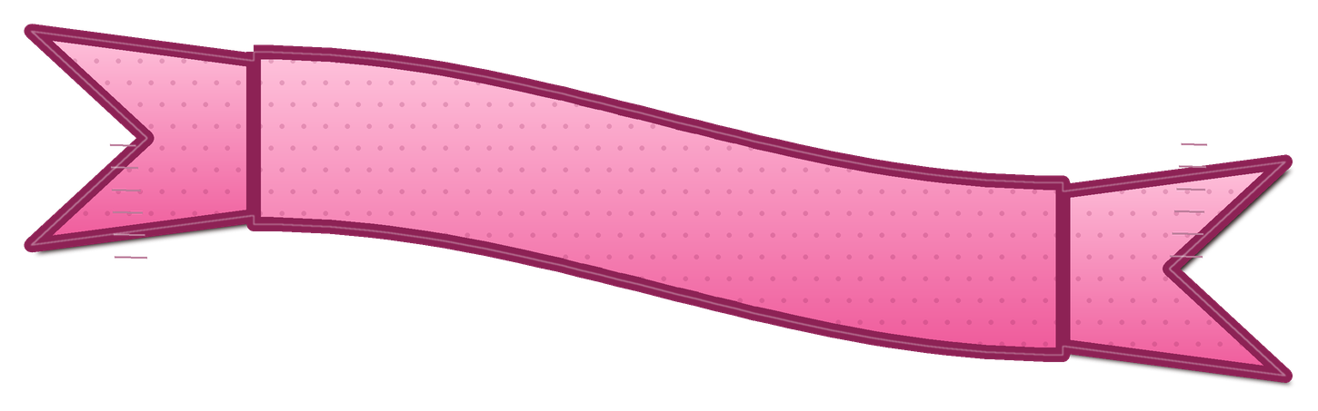 Preview for Rose Pink Wavy Ribbon Sticker