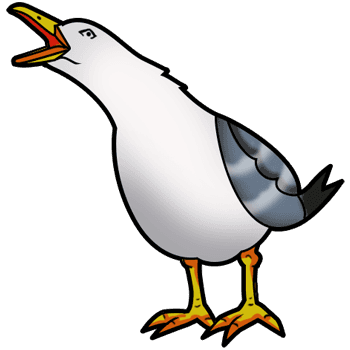 Preview for Cartoon-seagull-illustration-animal-sticker-c628f