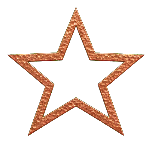 Preview for Hammered Copper Star Sticker