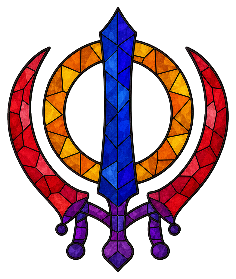 Preview for Stained Glass Khanda Sticker