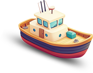 Preview for Tugboat-isometric-illustration-islandobjects-sticker-8b534