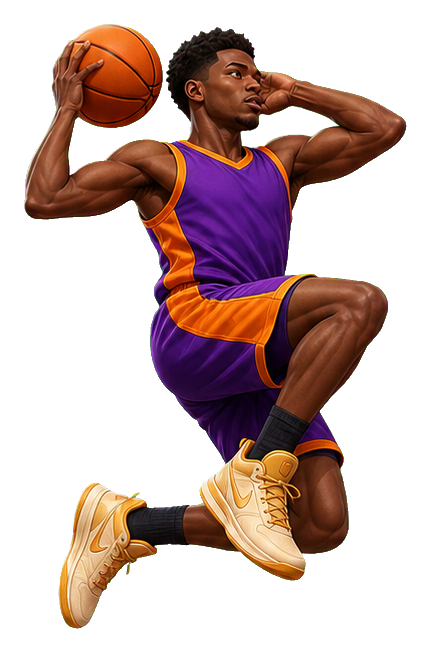Preview for Slam Dunk Basketball Player Sticker