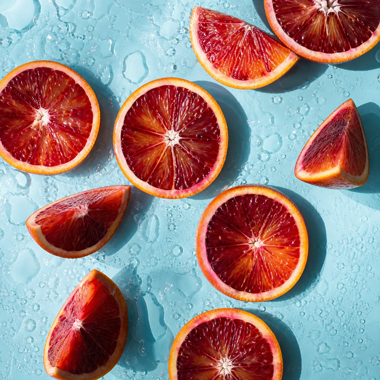 Preview for Blood Orange Slices Abstract Background