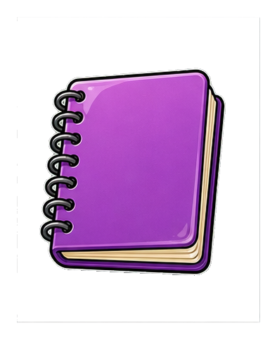 Preview for Blank Spiral Notebook Sticker
