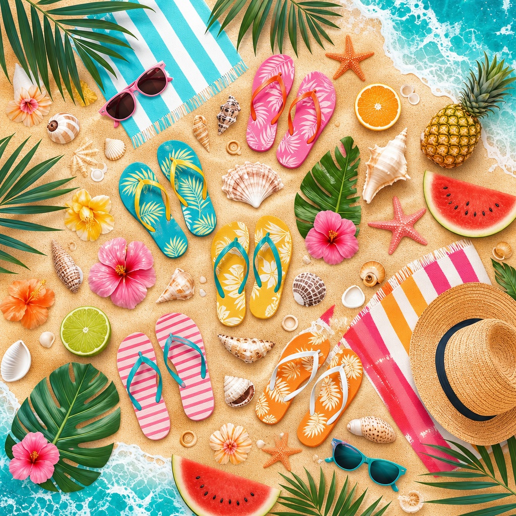 Preview for Summer Beach Pattern Background