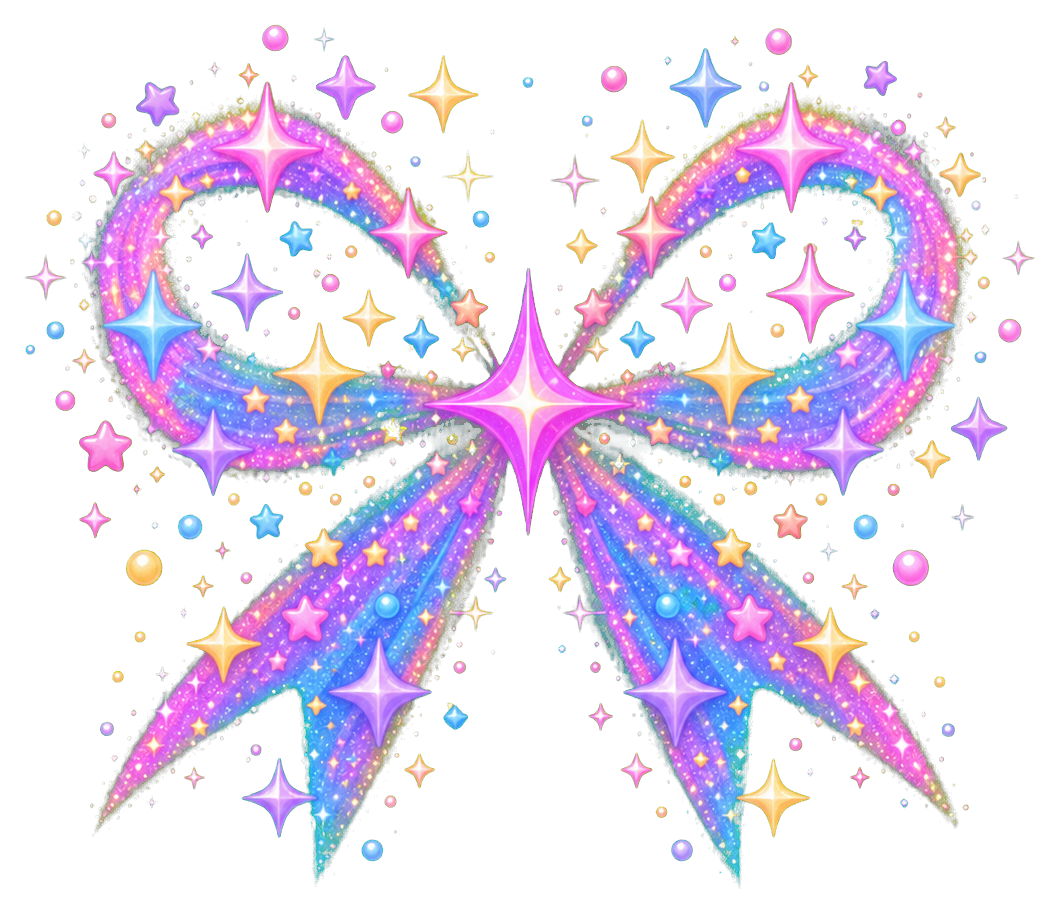 Preview for Starry Bow Sparkle Sticker