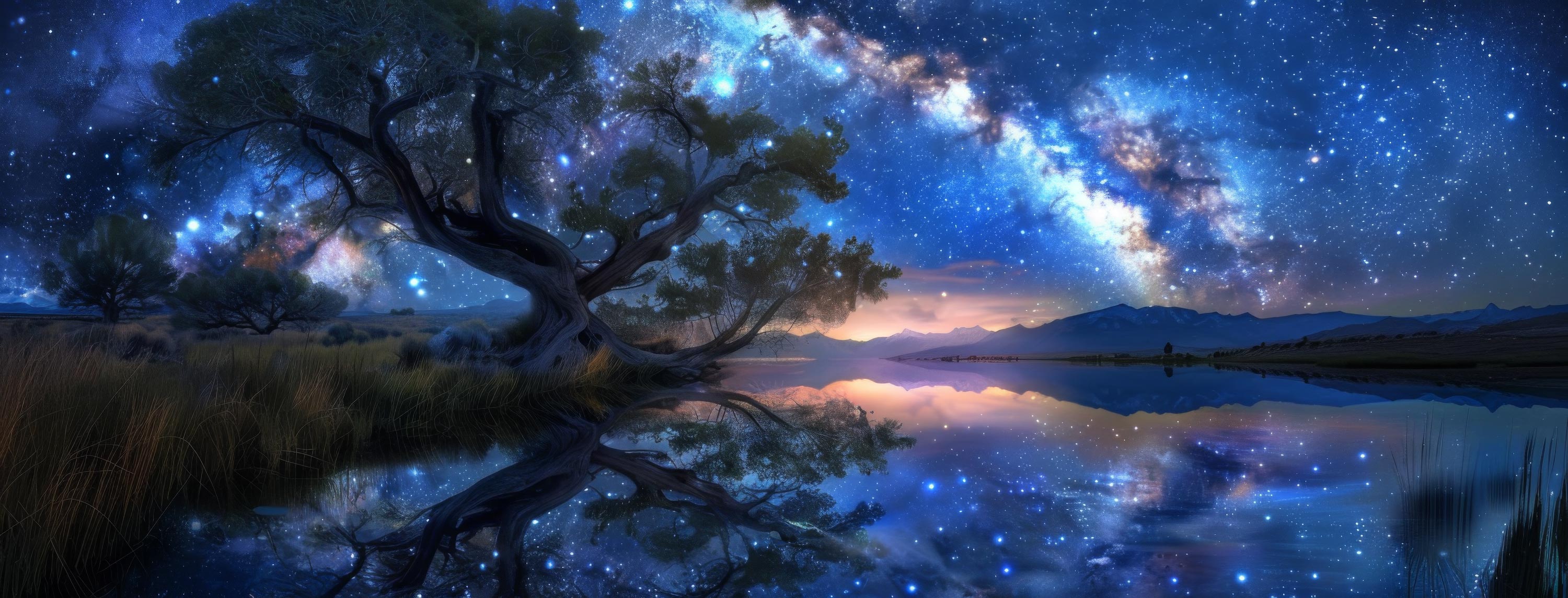 Preview for Night-sky-reflection-landscape-astrophotography-cover-background-2b702