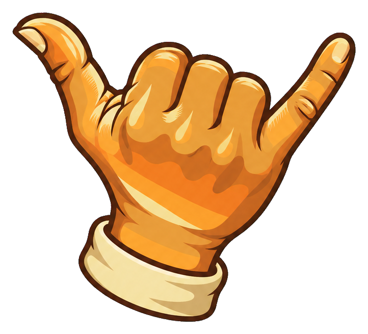 Preview for Retro Surf Shaka Hand