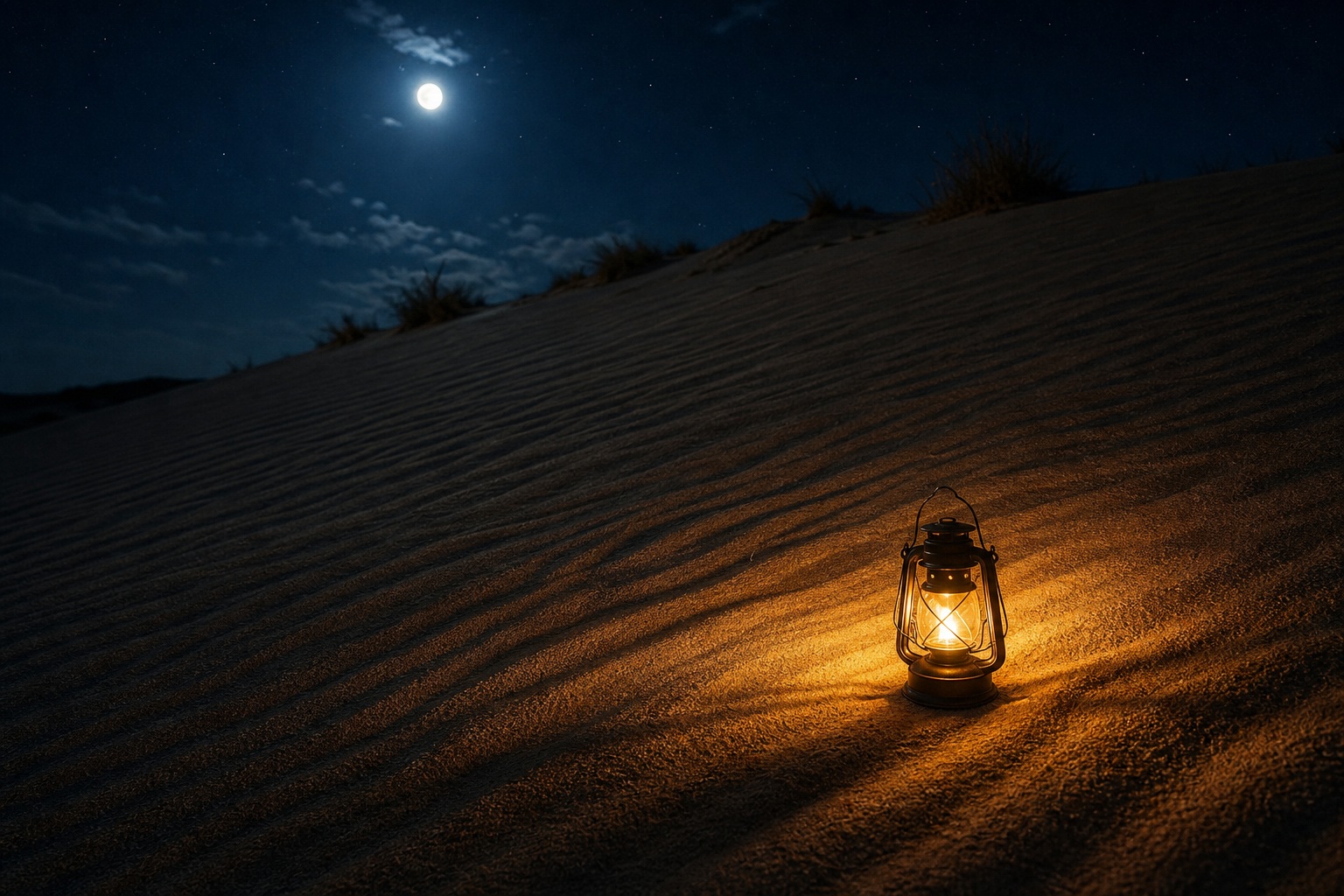Preview for Moonlit Dune Lamp Night Background