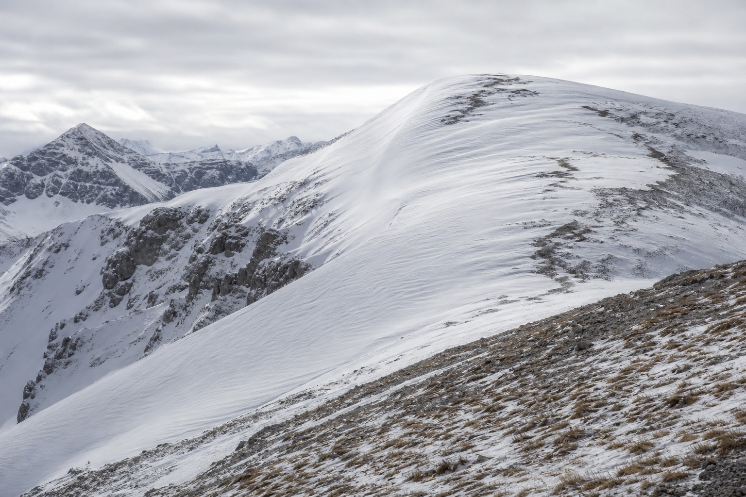 Preview for Alpine Snow Ridge Background