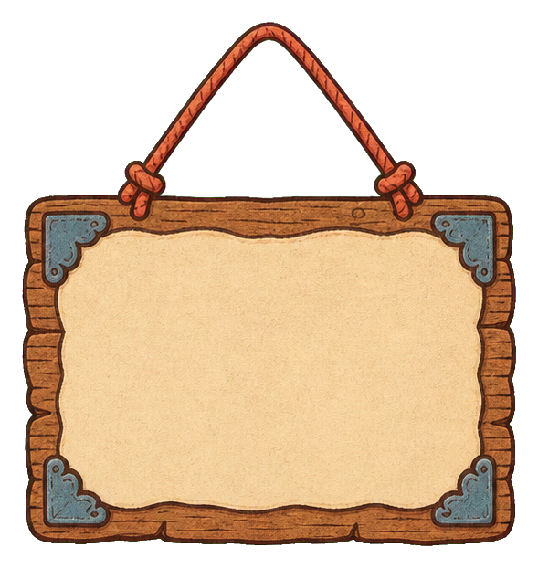 Preview for Blank Warm Brown Halloween Sign Sticker