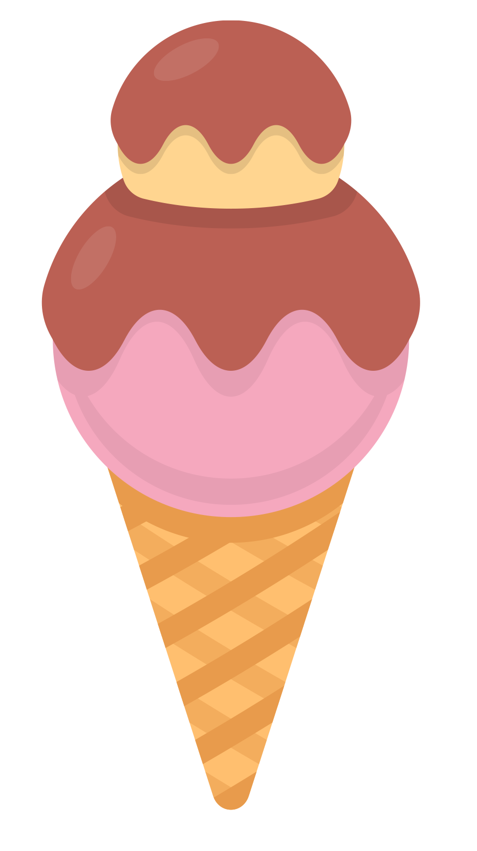 Preview for Triple-scoop-ice-cream-cone-sticker-4d016