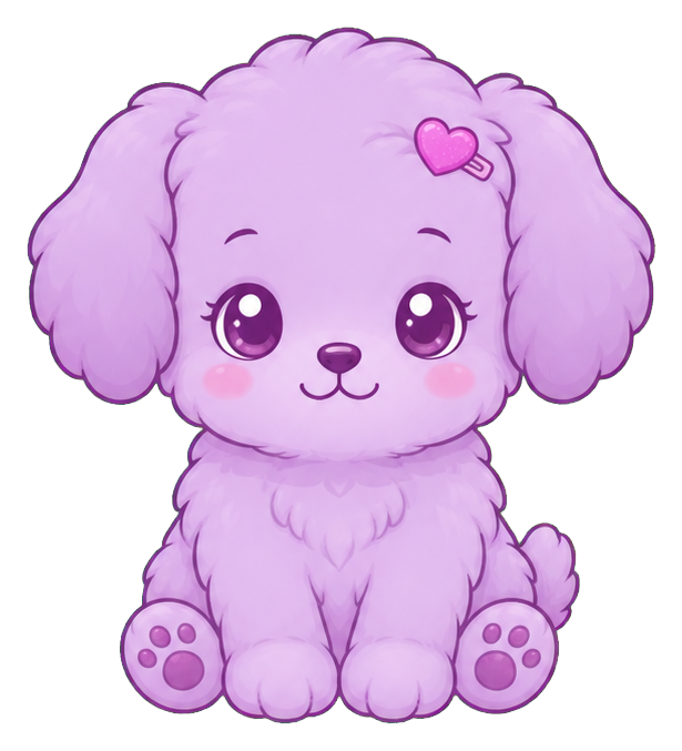 Preview for Lavender Puppy Sticker