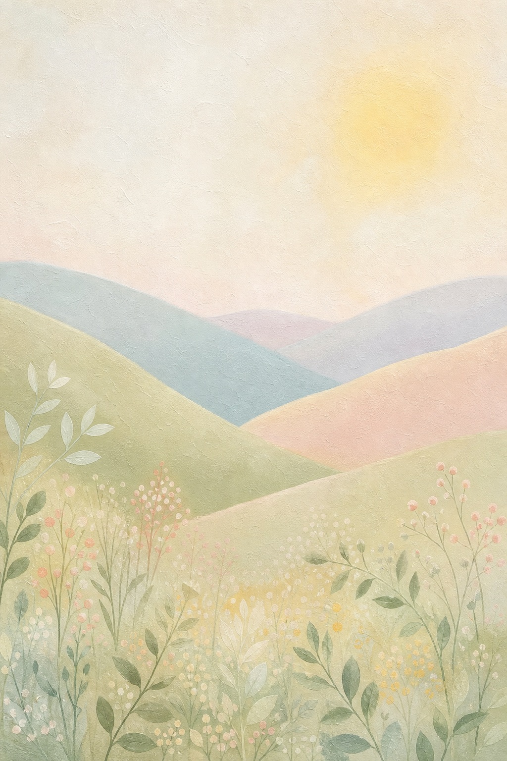 Preview for Pastel Meadow Nursery Background