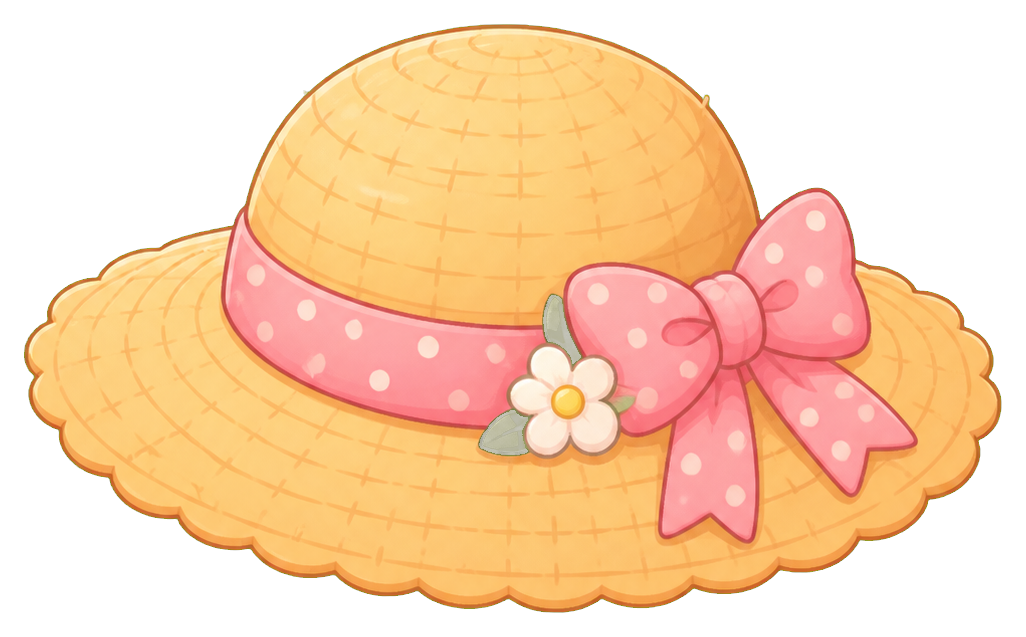 Preview for Straw Hat Prop Sticker For Photos And Designs