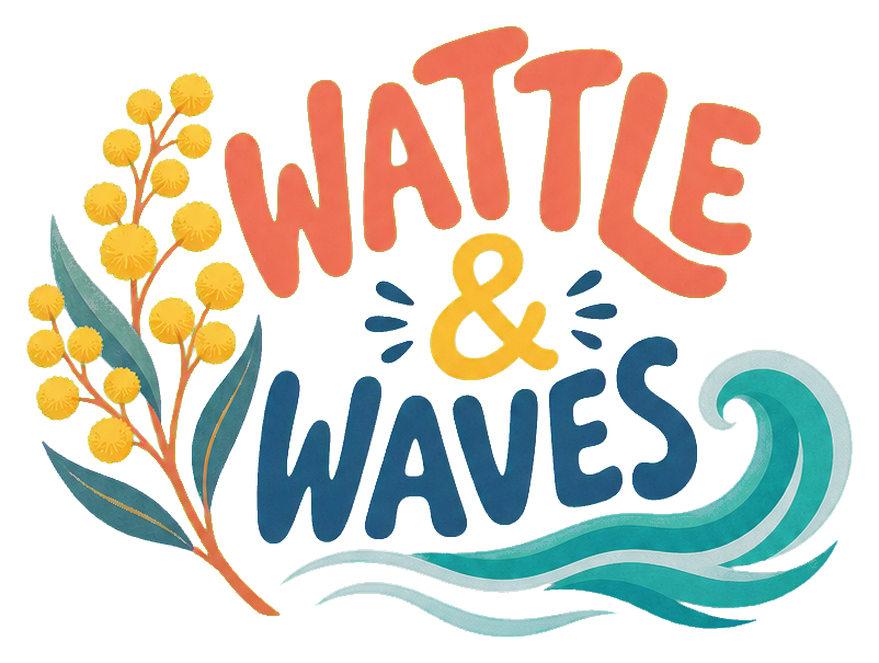 Preview for Wattle Waves Australia Sticker