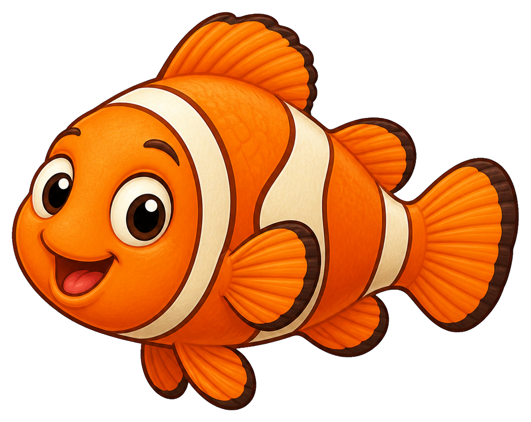 Preview for Orange Fish Sticker Graphic