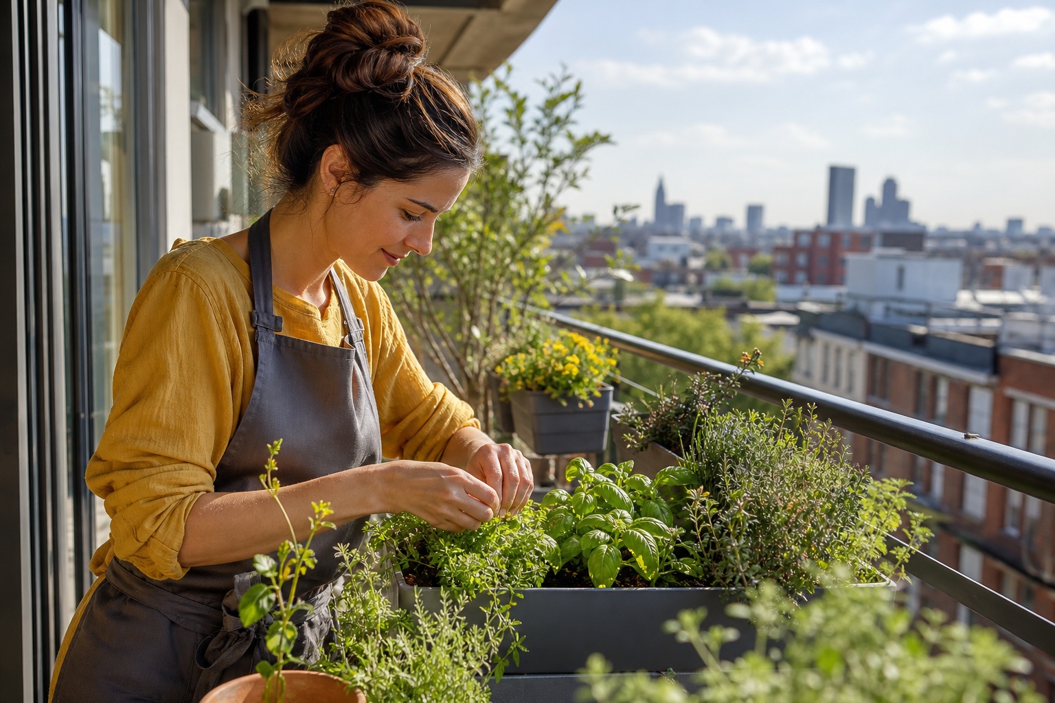 Preview for Balcony Garden Plant Care Stock Background
