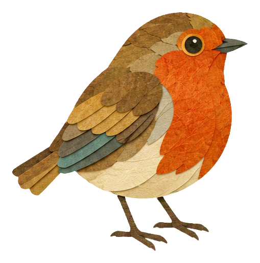 Preview for Papercut Woodland Birds Robin