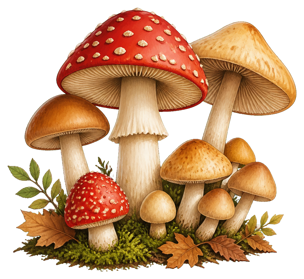 Preview for Mushroom Cluster Sticker