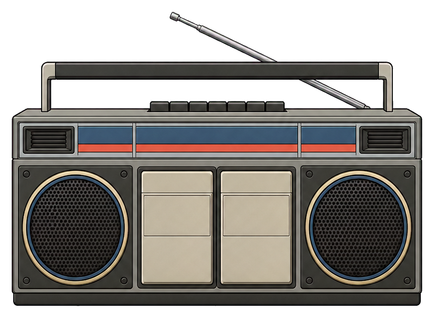 Preview for Double Cassette Boombox Sticker