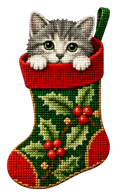 Preview for Kitten Inside A Stocking