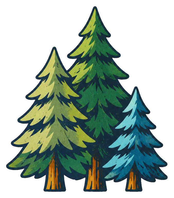 Preview for Trail Hiking Pine Tree Trio
