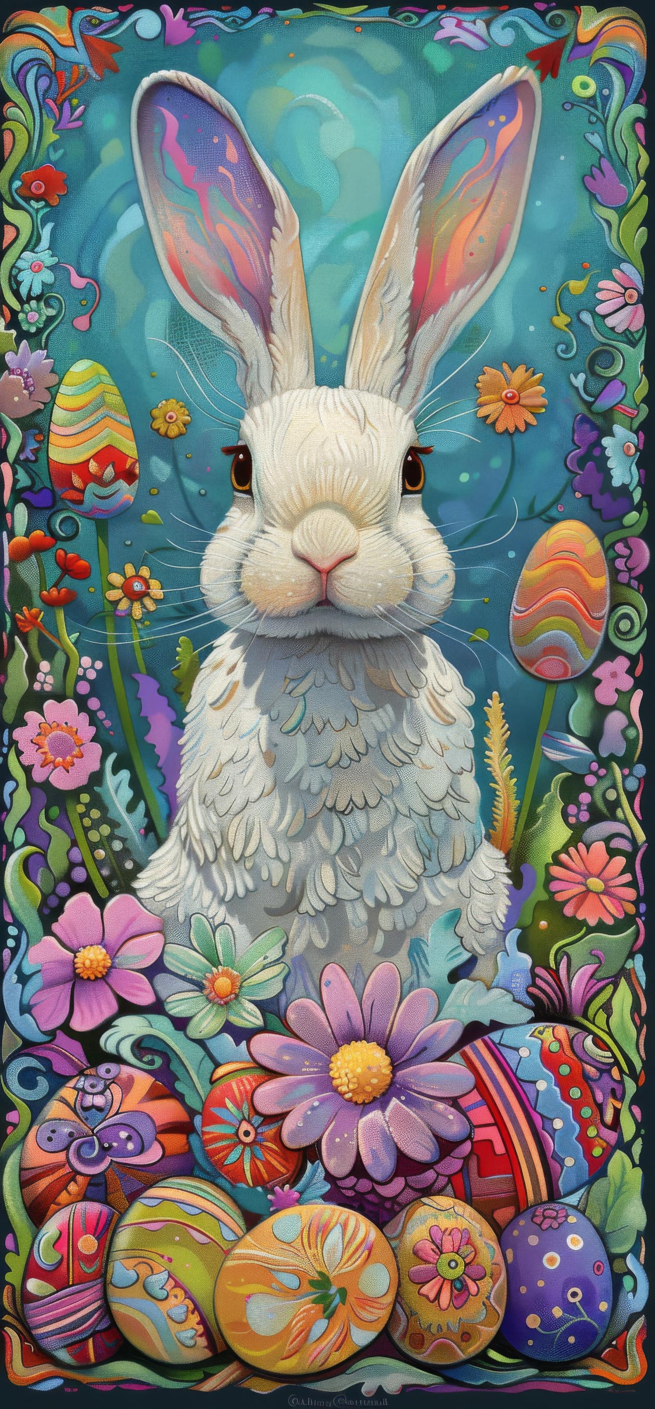 Preview for Easter-bunny-illustration-easter-phone-background-f727b