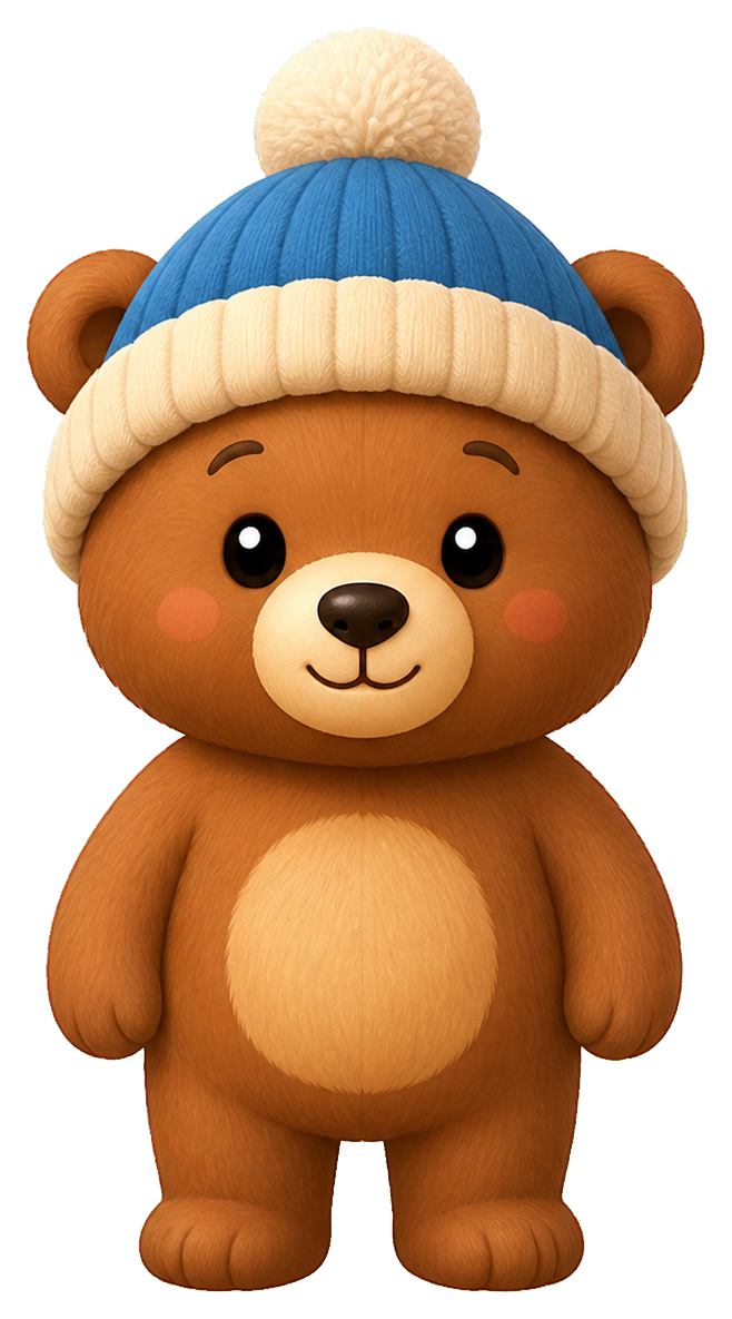 Preview for Bear Winter Hat Sticker
