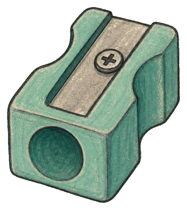 Preview for Mint Green Metal Pencil Sharpener Sticker