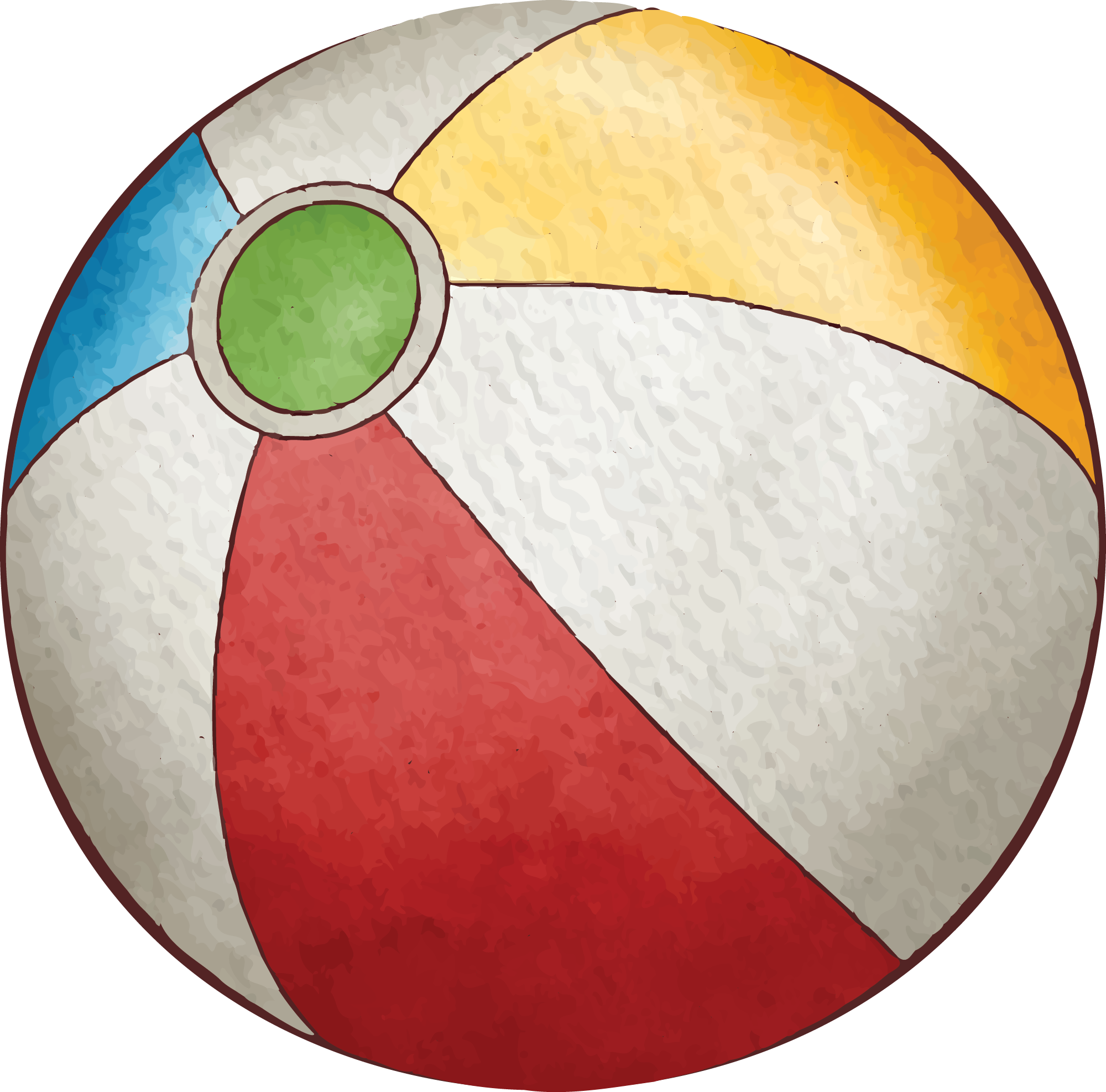 Preview for Beach-ball-illustration-summer-watercolor-sticker-50260
