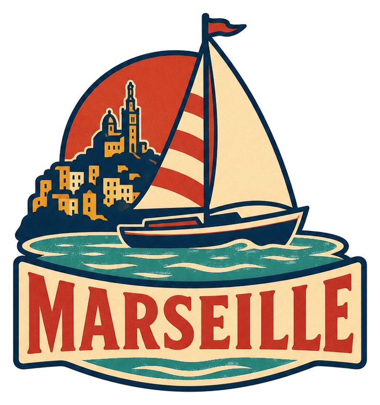 Preview for Marseille Sailboat Sticker