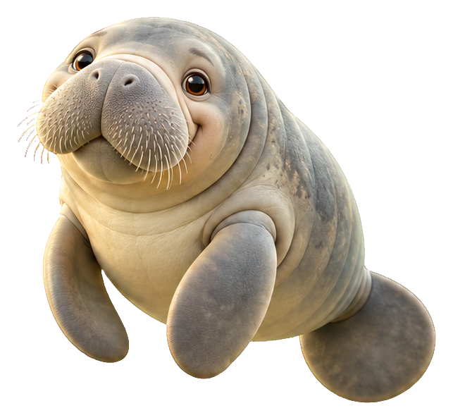 Preview for 3d Ocean Friends Manatee