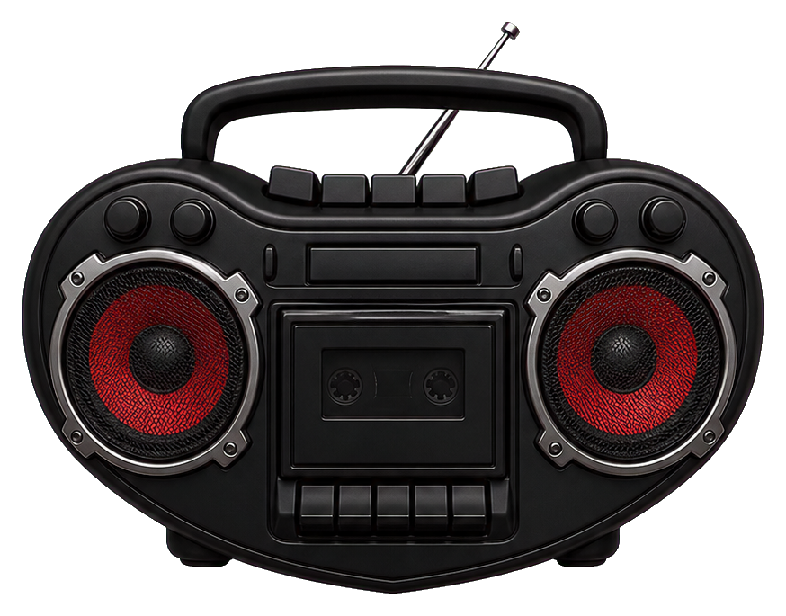 Preview for Heart Shape Boombox Sticker