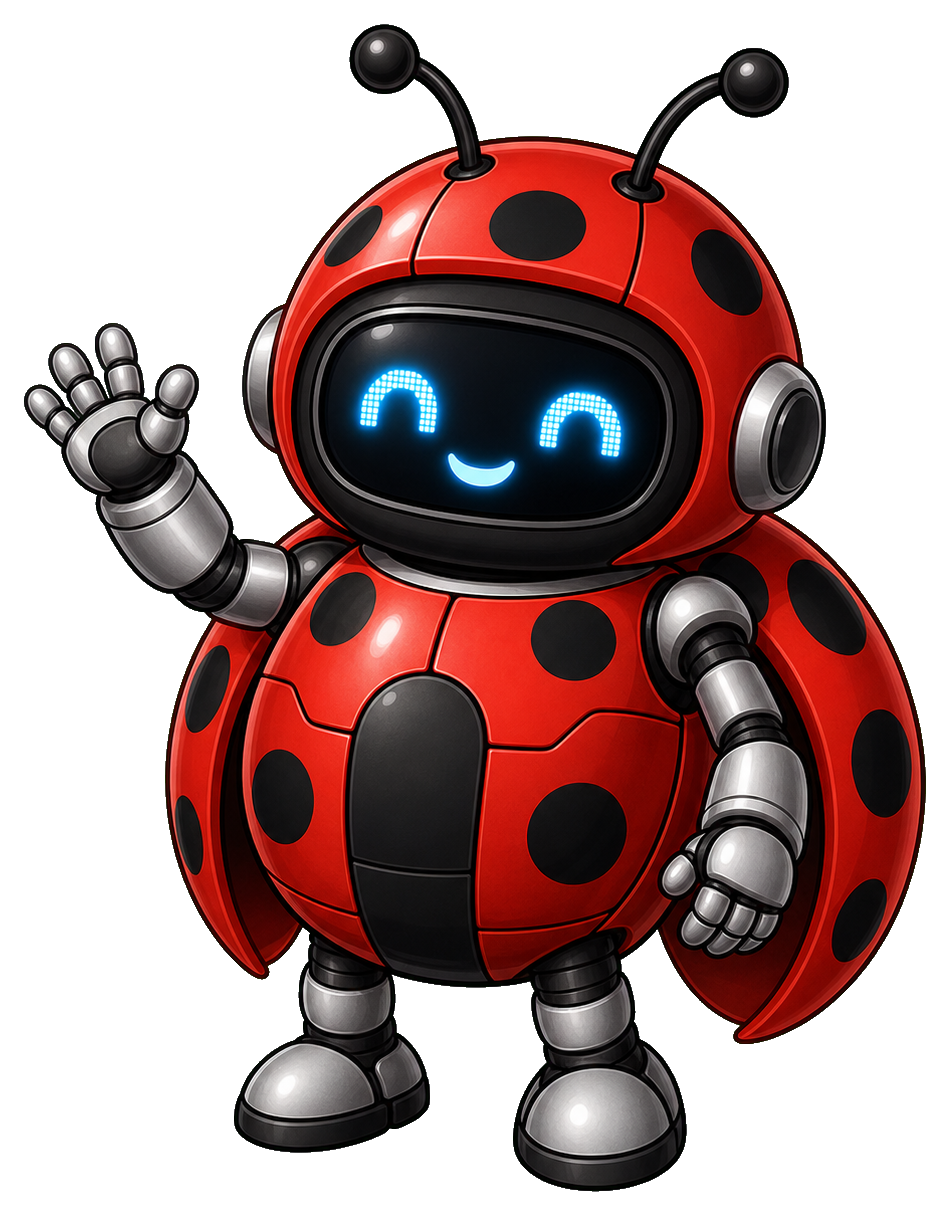 Preview for Robot Ladybug Sticker