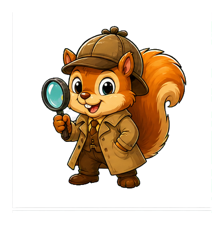 Preview for Detective Squirrel Sticker