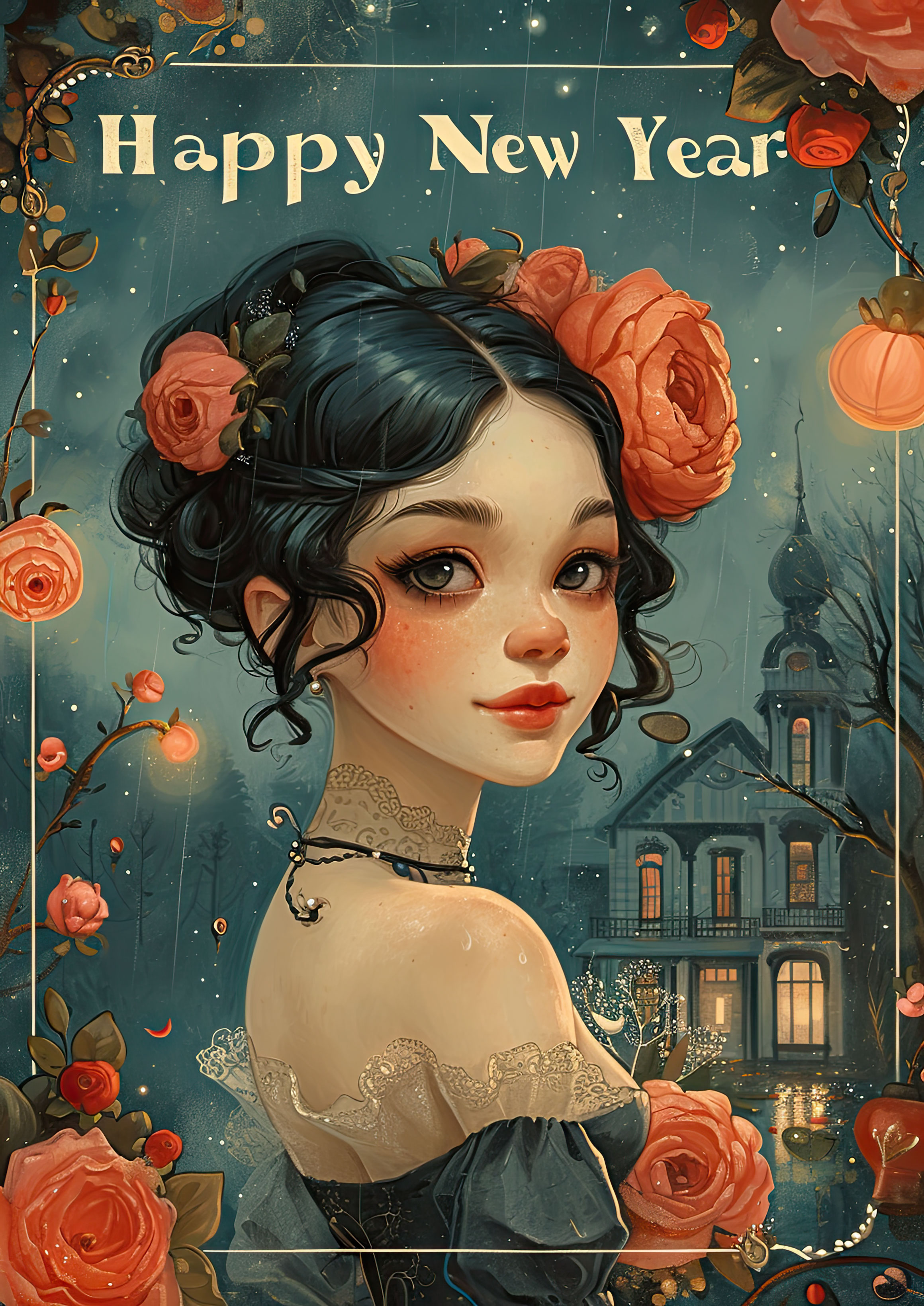 Preview for Happy-new-year-greeting-card-background-b740f