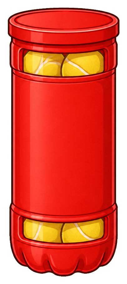 Preview for Red Tennis Ball Canister Sticker
