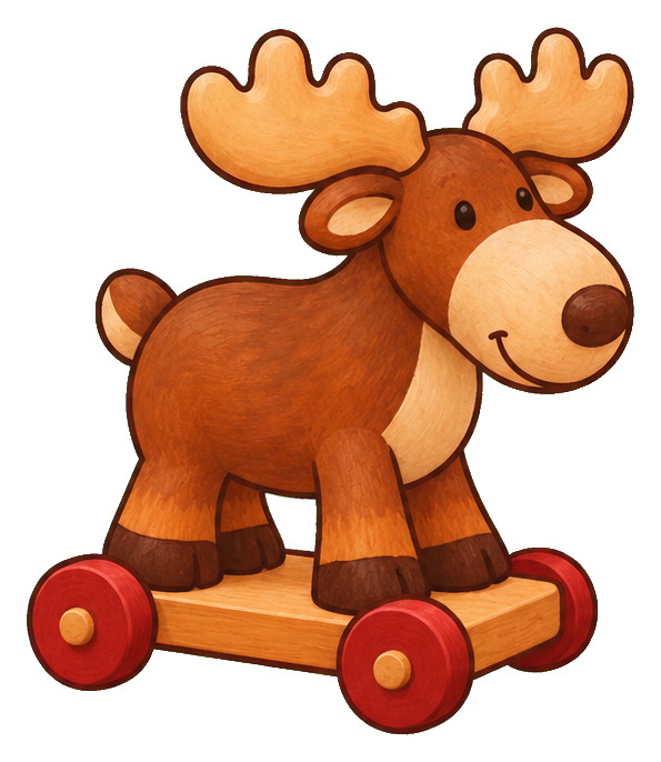 Preview for Moose Pull Toy