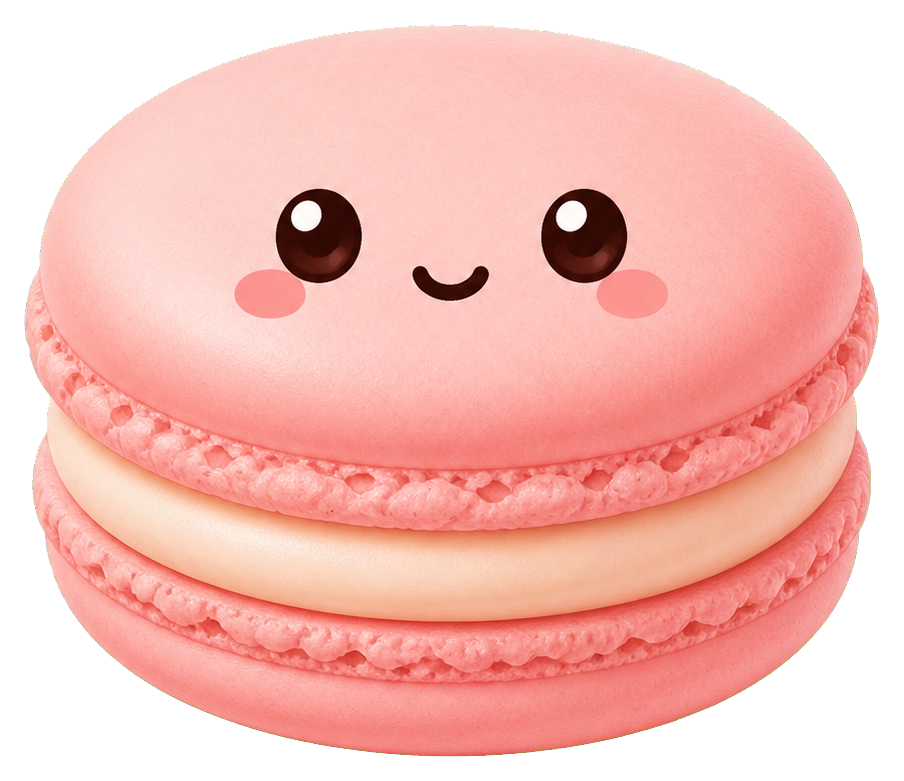 Preview for Happy Macaron Sticker For Cute Designs
