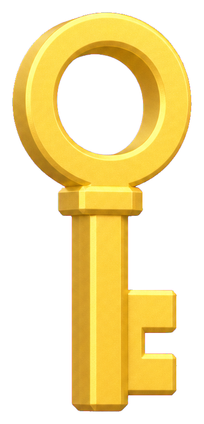 Preview for Gold Key Sticker For Game Designs