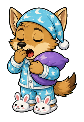 Preview for Pajama Coyote Sticker