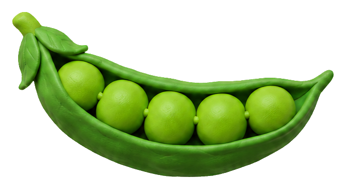 Preview for Clay Garden Vegetables Pea Pod