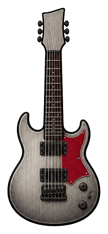 Preview for Steel Double Cut Guitar Sticker