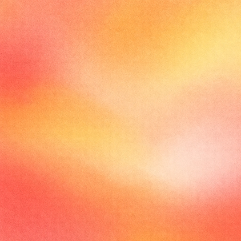 Soft coral and peach abstract gradient with a warm sunrise glow