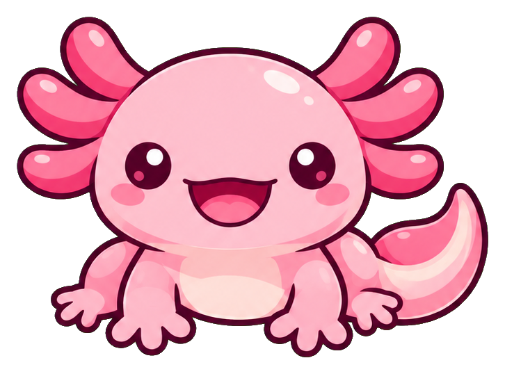 Preview for Kawaii Axolotl Classic Smile