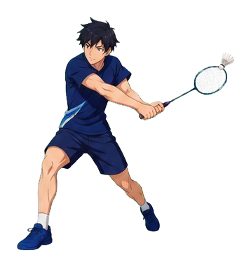 Preview for Anime Backhand Badminton Sticker