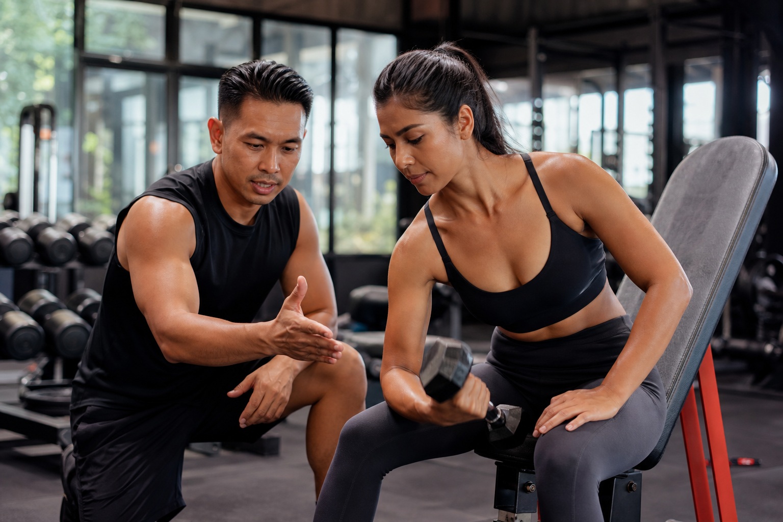 Preview for Active Fitness Couple Gym Background
