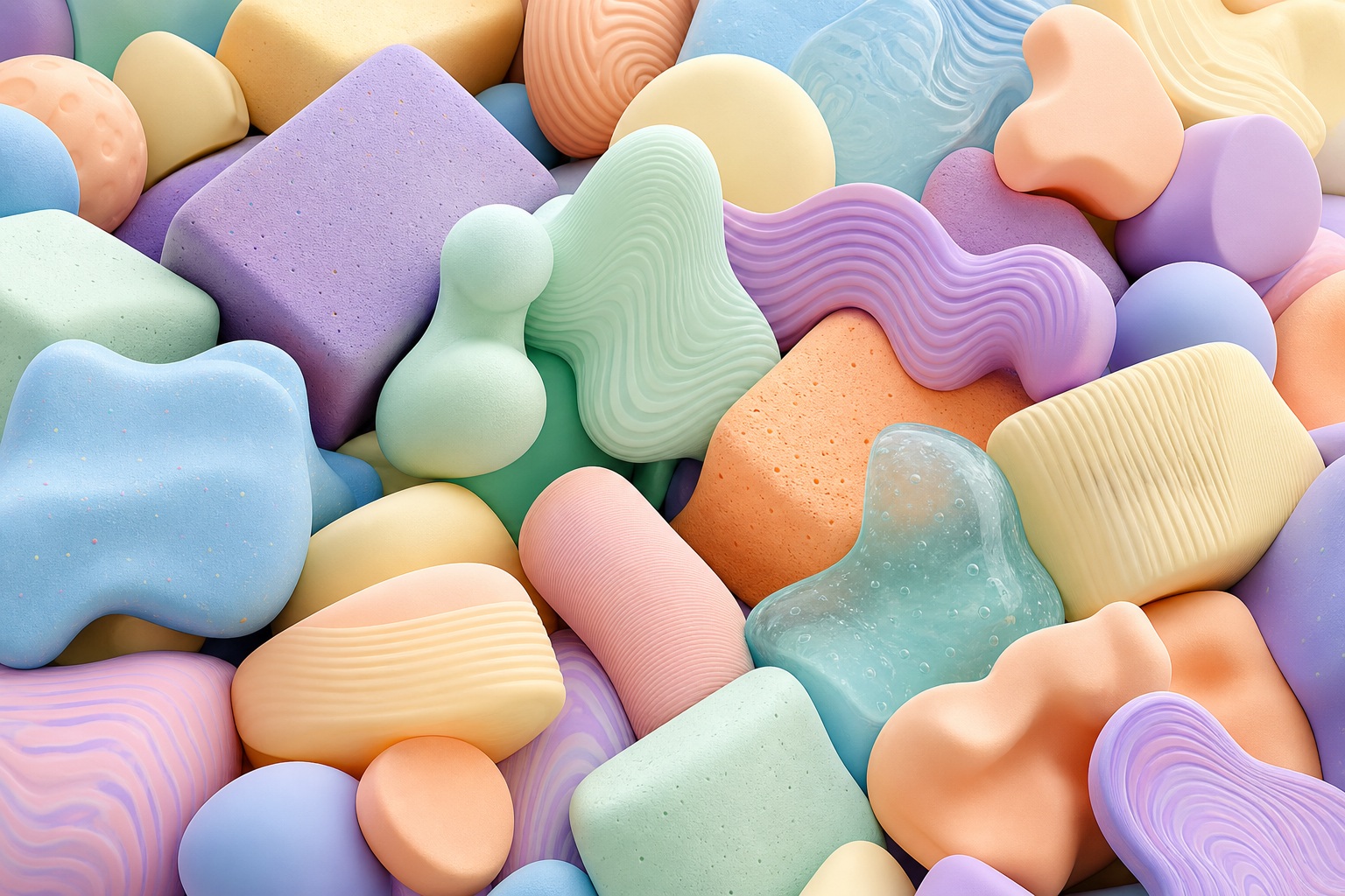 Preview for Pastel 3d Wobble Block Cascade Background